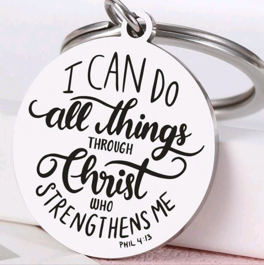 Inspirational Keychain with Quote - Picture 3 of 3